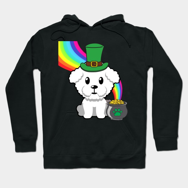 Cute furry dog is a leprechaun Hoodie by Pet Station